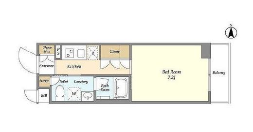 レジデンス新宿中落合スクエア　502号室　間取り
