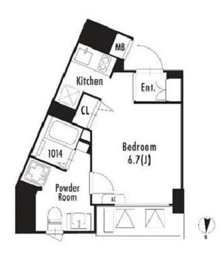 GRAN PASEO東新宿 (グランパセオ東新宿)　501号室　間取り