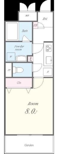 ROOTs Shibuya Honmachi (ルーツ渋谷本町)　504号室　間取り