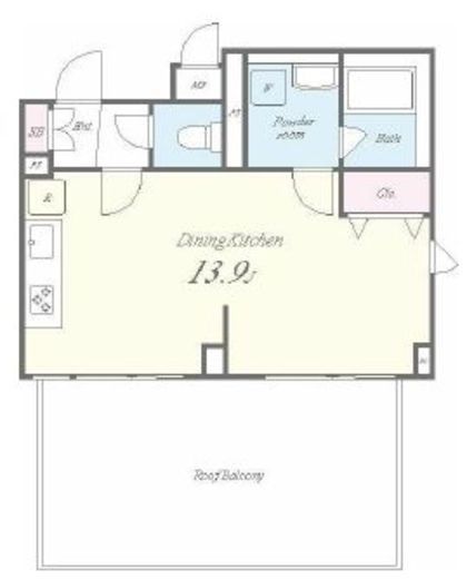 ROOTs Shibuya Honmachi (ルーツ渋谷本町)　601号室　間取り