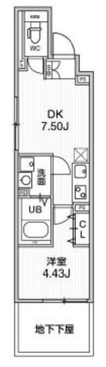 ALTERNA早稲田 (オルタナ早稲田)　103号室　間取り