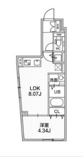 ALTERNA早稲田 (オルタナ早稲田)　208号室　間取り