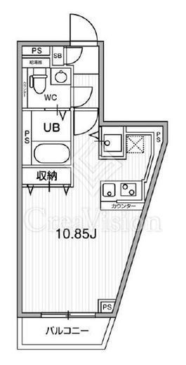 ALTERNA早稲田 (オルタナ早稲田)　501号室　間取り