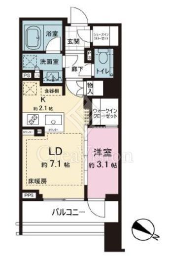 ヴィークコート代々木参宮橋　310号室　間取り