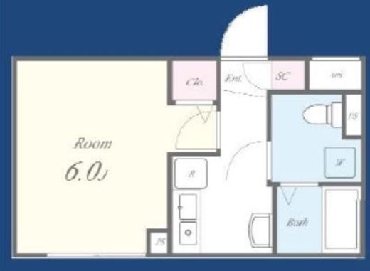 FLレジデンス神宮御苑　302号室　間取り