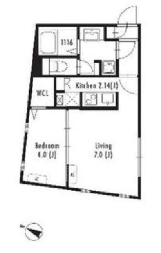 GRAN PASEO代々木 (グランパセオ代々木)　401号室　間取り