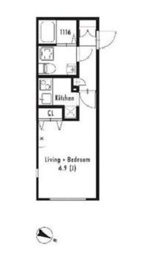 GRAN PASEO代々木 (グランパセオ代々木)　403号室　間取り