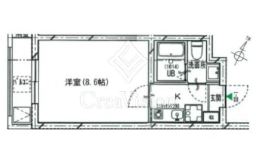 コスモリード渋谷神宮前　201号室　間取り