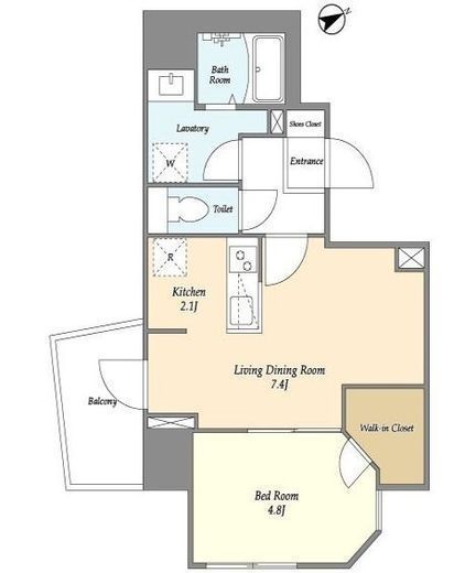 Espoir三田 (エスポワール三田)　503号室　間取り
