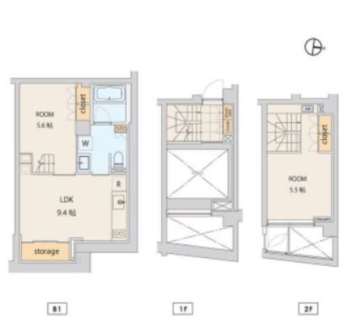 エスセナーリオ牛込柳町　108号室　間取り