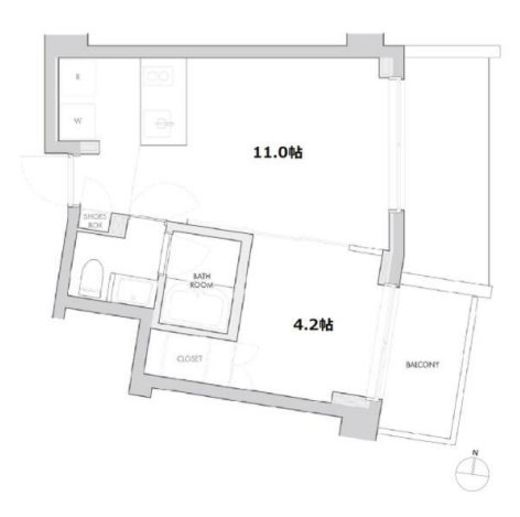 エスセナーリオ牛込柳町　304号室　間取り
