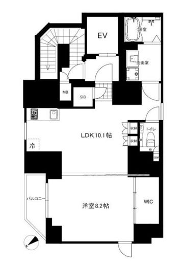 クリアルプレミア恵比寿 (CREALpremier恵比寿)　301号室　間取り