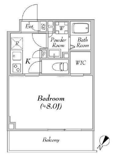 ルネサンスコート高田馬場Calme　206号室　間取り
