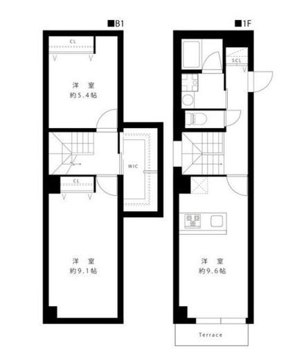 LEGALAND白金ANNEX (リーガランド白金アネックス)　101号室　間取り