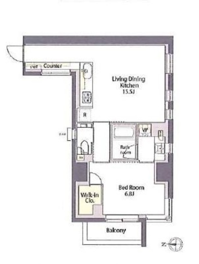 プライムメゾン日本橋馬喰町　404号室　間取り