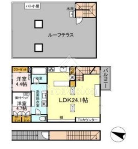 牛込神楽坂ハウス　005号室　間取り