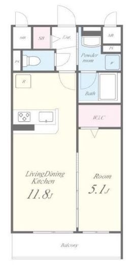スリージア　307号室　間取り