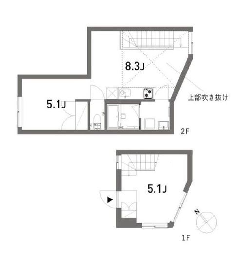 TAKANAWA SITE　E号室　間取り