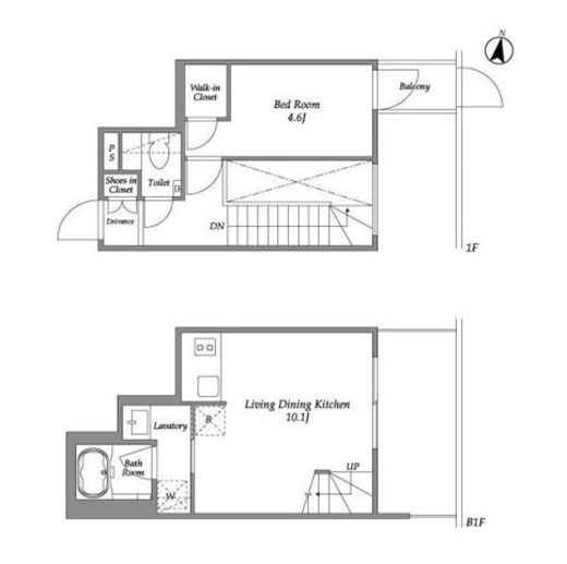 IPSE代々木上原 (イプセ代々木上原)　102号室　間取り