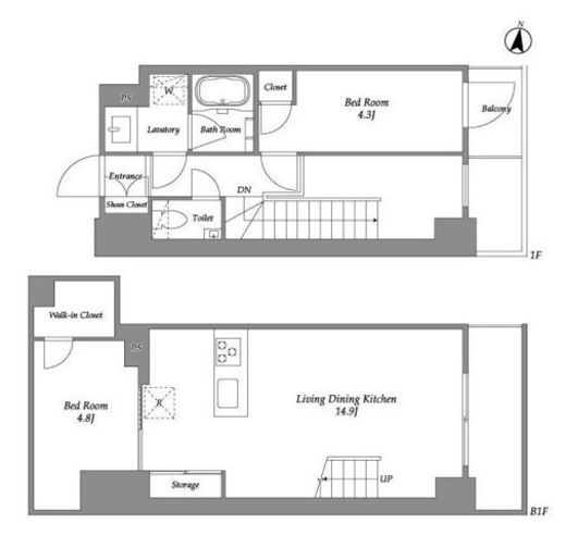 IPSE代々木上原 (イプセ代々木上原)　104号室　間取り