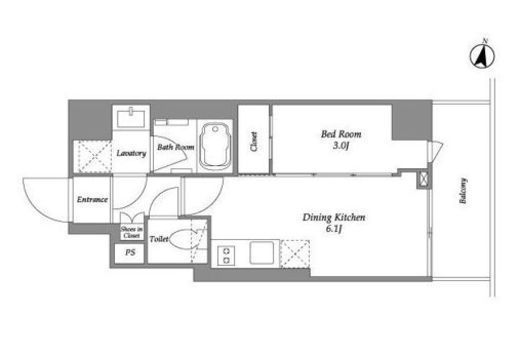 IPSE代々木上原 (イプセ代々木上原)　501号室　間取り