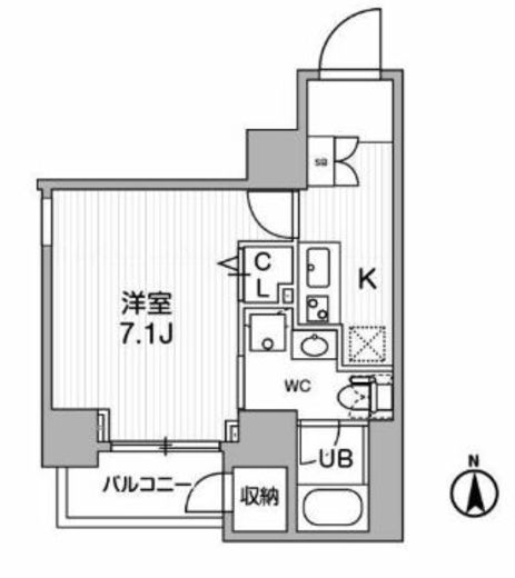 グランド神楽坂　301号室　間取り