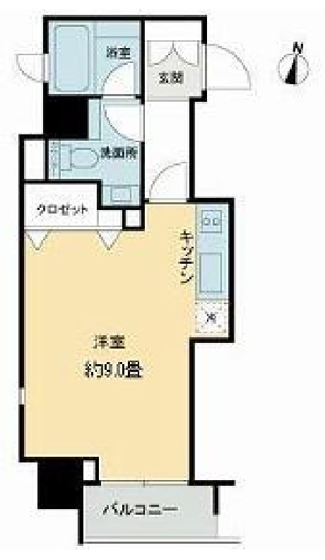 ベルファース市ヶ谷　11F号室　間取り