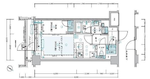 リビオレゾン参宮橋　106号室　間取り