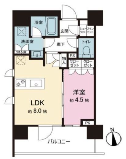 プレミスト早稲田　201号室　間取り