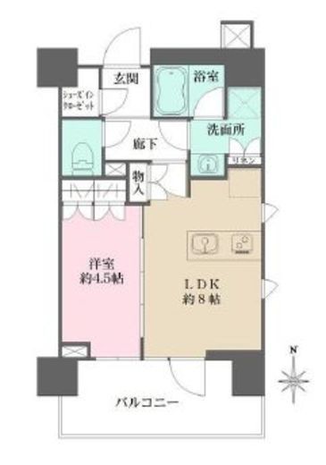 プレミスト早稲田　502号室　間取り