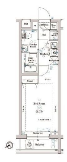 ARKMARK東中野 (アークマーク東中野)　101号室　間取り