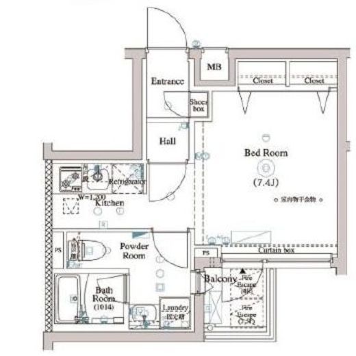 ARKMARK東中野 (アークマーク東中野)　308号室　間取り