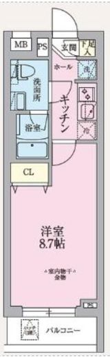 ARKMARK東中野 (アークマーク東中野)　401号室　間取り