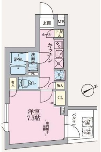 ARKMARK東中野 (アークマーク東中野)　408号室　間取り