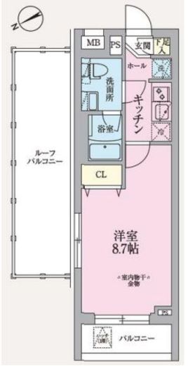 ARKMARK東中野 (アークマーク東中野)　503号室　間取り