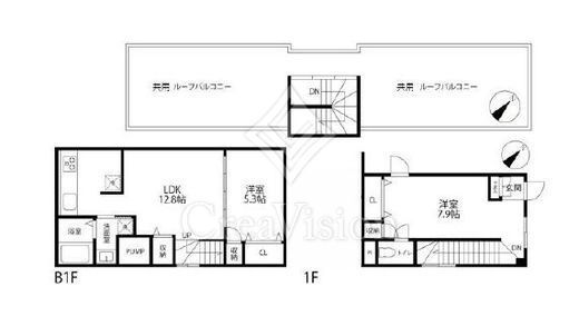 ザ・レジデンス南青山７丁目　1F1号室　間取り