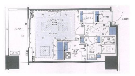 麻布台ヒルズレジデンスB　21F1号室　間取り