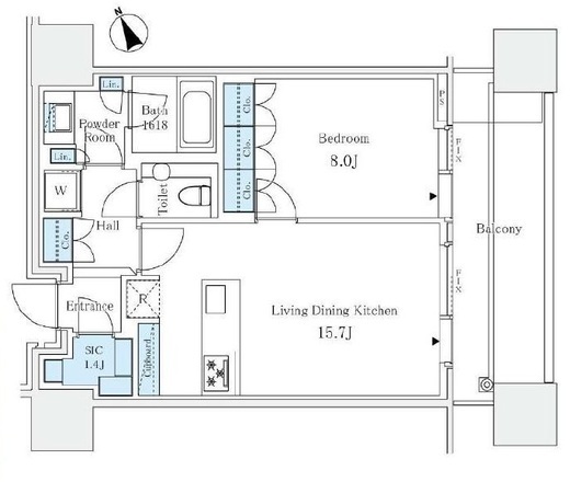 麻布台ヒルズレジデンスB　2809号室　間取り