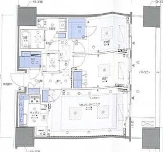 麻布台ヒルズレジデンスB　3008号室　間取り