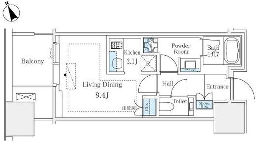 麻布台ヒルズレジデンスB　624号室　間取り