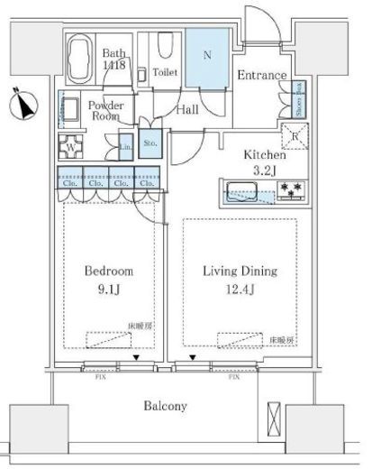 麻布台ヒルズレジデンスB　819号室　間取り