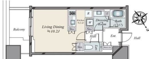麻布台ヒルズレジデンスB　915号室　間取り