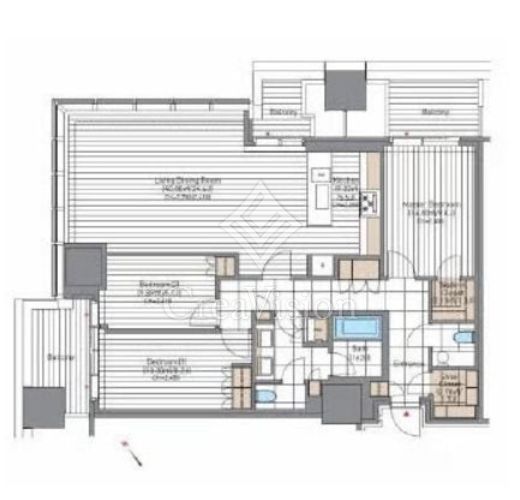 麻布台ヒルズレジデンスB　2701号室　間取り