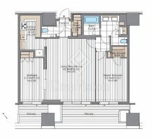 麻布台ヒルズレジデンスB　2511号室　間取り