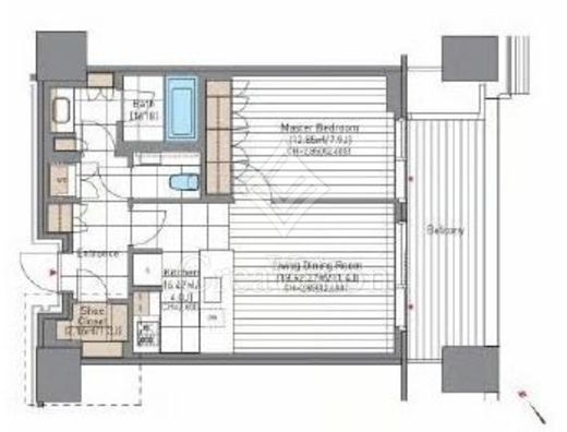 麻布台ヒルズレジデンスB　4207号室　間取り