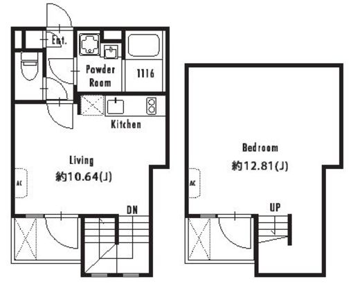プライマル東新宿　105号室　間取り
