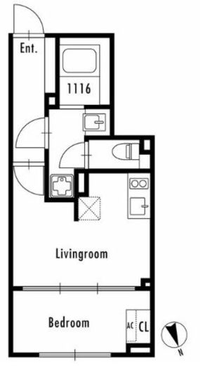 GRAN PASEO市谷仲之町 (グランパセオ市谷仲之町)　104号室　間取り