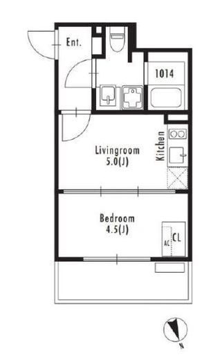 GRAN PASEO市谷仲之町 (グランパセオ市谷仲之町)　402号室　間取り