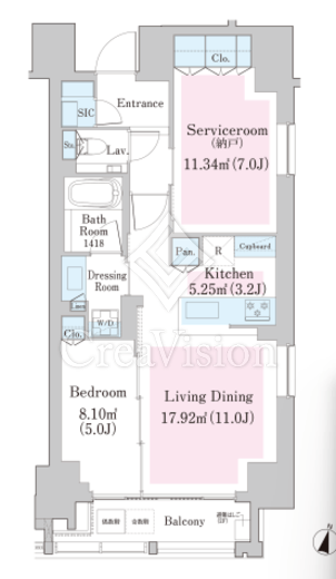 南麻布レジデンス　1002号室　間取り