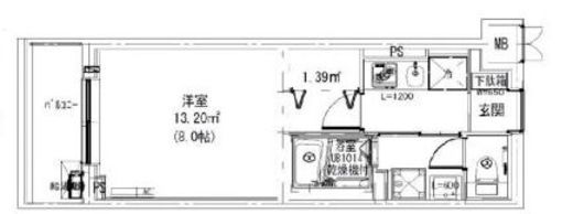 Leaf Village新宿若松 (リーフヴィレッジ新宿若松)　203号室　間取り
